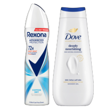 Zwitsal deodorant, Axe, Dove of Rexona*